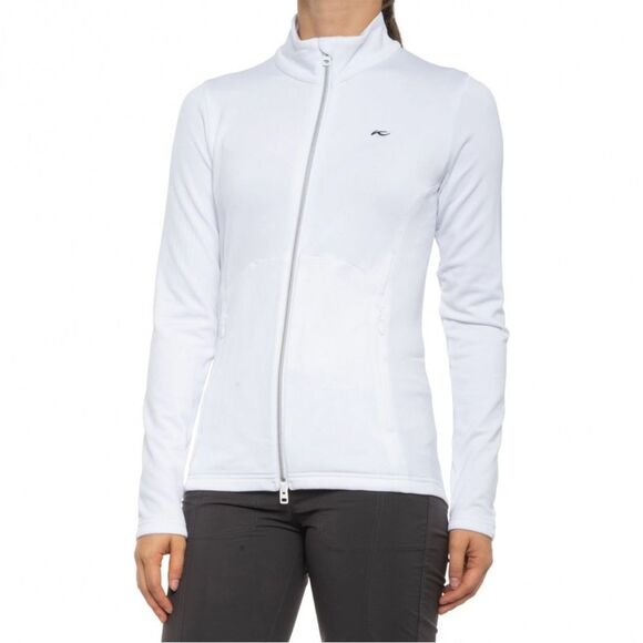 Kjus Diamond Fleece Ladies Jacket white size small - Picture 1 of 9